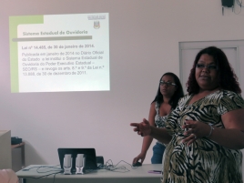 As colegas Ana Cristina e Carla Alessandra passa a responder pela Ouvidoria da Sema